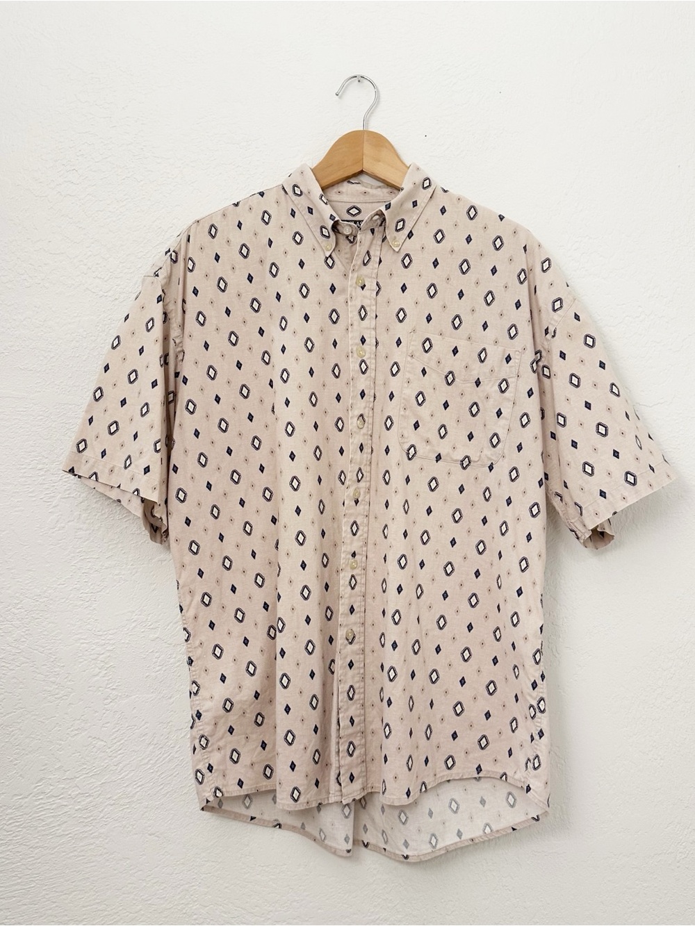 Vintage Munsingwear Golf Classics Button Front Casual Shirt 100% Cotton Mens L